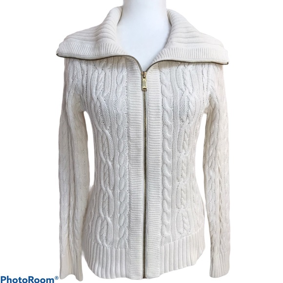 Ralph Lauren Black Label Sweaters - Ralph Lauren Knitted Zip Up Sweater Black LabelSzL